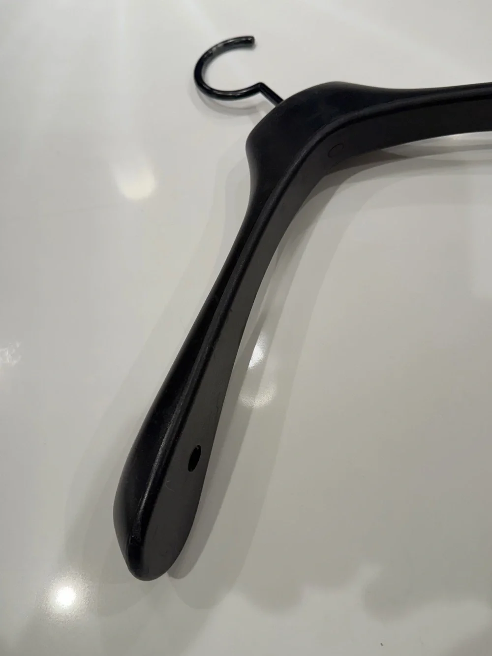 CHANEL Black Molded CC Logo Hanger heavy duty rubber